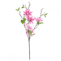 Countryfield Kunstbloem Magnolia paars 82 cm