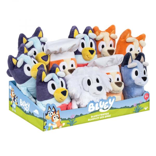 BLUEY - Pl&uuml;schfigur 20 cm Einzelpack im Thekendisplay