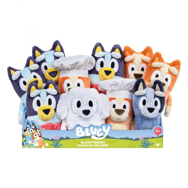 BLUEY - Pl&uuml;schfigur 20 cm Einzelpack im Thekendisplay