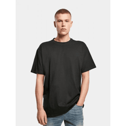 sportliches Build Your Brand Herren T-Shirt Oversize 240 g/m² mit Baumwolle Schwarz