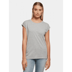 modernes Build Your Brand Damen T-Shirt 140 g/m² mit Baumwolle Grau