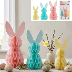 Hase Honeycomb zum Stellen, 3er Set