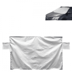 Antifrostschirm/Sonnenschirm mit Magneten grau 200 x 100 cm