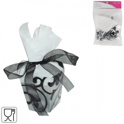 Miss france geschenkverpakking zwart 5 cm set van 6