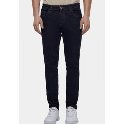 bequeme 2Y Premium Herren Jeans Skinny Fit Stretch Reißverschluss mit Baumwolle Blau