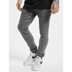 lässige 2Y Premium Herren Jeans Skinny Fit Stretch Taschen mit Baumwolle Grau
