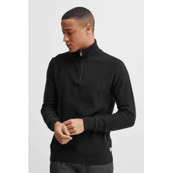 klassischer 11 PROJECT PRTillmann Fine Herren Troyer mit Stehkragen Pullover 21301005-ME-194008 Schwarz