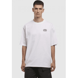 bequemes Ecko Unltd. Herren T-Shirt Rippbündchen Oversize mit Baumwolle Weiß