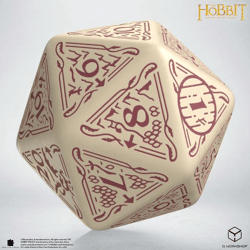 Q Workshop - The Hobbit: D20 Spindown Jumbo Die: Terra