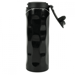 Green Canteen Edelstahl-Thermosflasche „Wave“, schwarz, 370 ml