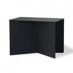 HKliving Beistelltisch rechteckig schwarz 55 cm