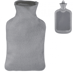 Relaxdays Heißwasserkanne mit Hülle grau 1,5 L