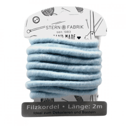 Stern Fabrik Filzkordel blau 2 m