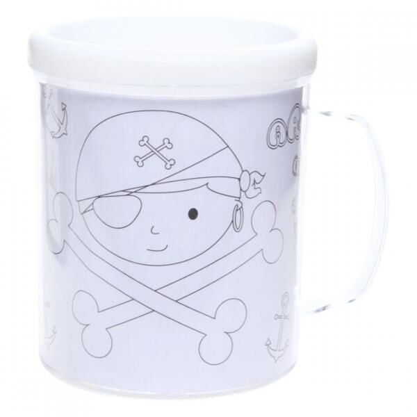 Färben Sie Ihre eigene Tasse Pirat 250 ml