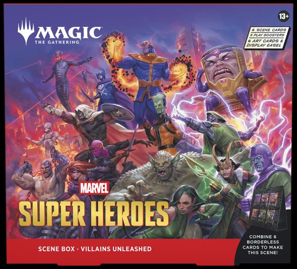 Magic the Gathering - Marvel Super Heroes Scene Box Display (4 Boxes) - EN