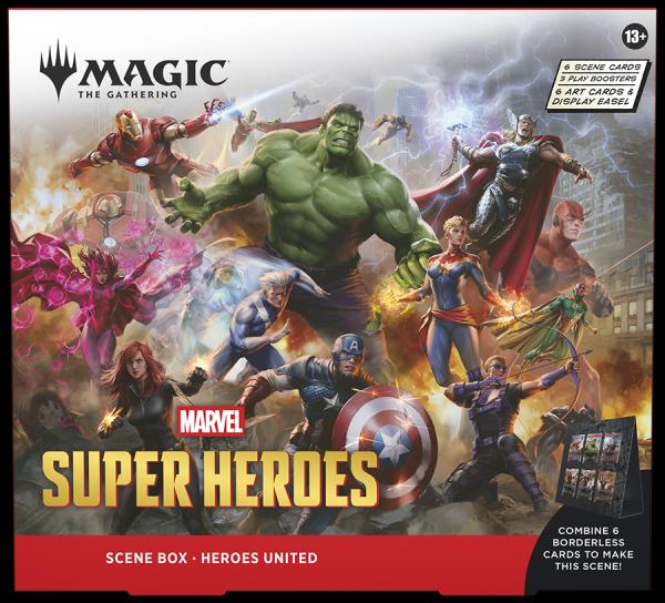 Magic the Gathering - Marvel Super Heroes Scene Box Display (4 Boxes) - EN