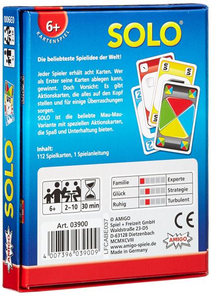 Amigo 03900 - Solo - Kartenspiel