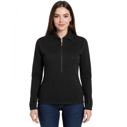 Salewa Women's Sella AM Wool Hiking Sweater with Zipper, Black