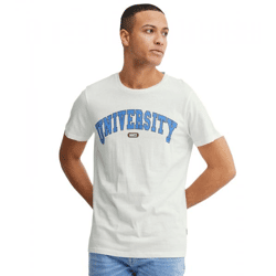klassisches 11 PROJECT PRSit Herren T-Shirt mit Rundhals Shirt 20715957ME-110602 Weiß