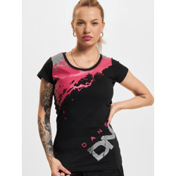 sportliches Dangerous DNGRS Damen T-Shirt 190 g/m² mit Baumwolle Schwarz