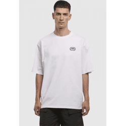 bequemes Ecko Unltd. Herren T-Shirt Rippbündchen Oversize mit Baumwolle Weiß