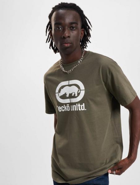 sportliches Ecko Unltd. Herren T-Shirt Oversize 180 g/m&sup2; mit Baumwolle Khaki