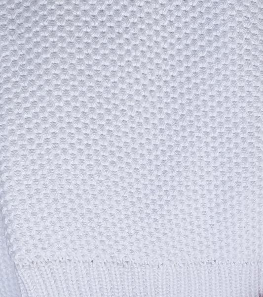Schlichter ESPRIT Herren Strick-Pullover Rundhals-Sweater Baumwoll-Pullover Wei&szlig;