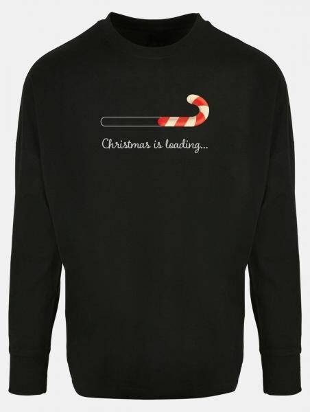 l&auml;ssiges Merchcode Herren Longsleeve 220 g/m&sup2; mit Baumwolle Schwarz
