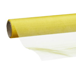 Decorative fabric organza 35x200cm, yellow