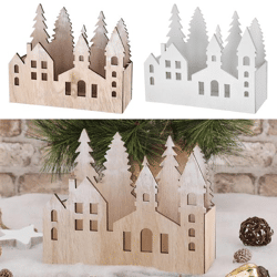 Xmas decoration box, 2/s, ca.20x8x16cmH