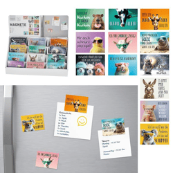 Magnet Tiere, 12/s , 9x6,5cm