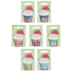Eierbecher Weihnachten auf Karte, 6/s, ca.4cmH