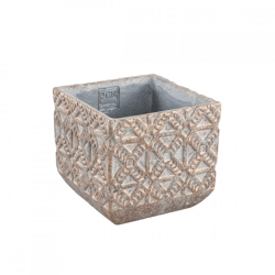 PTMD bloempot Jenah bruin S 16 cm