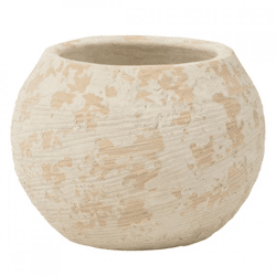 J-line bloempot Rustiek wit 23 cm