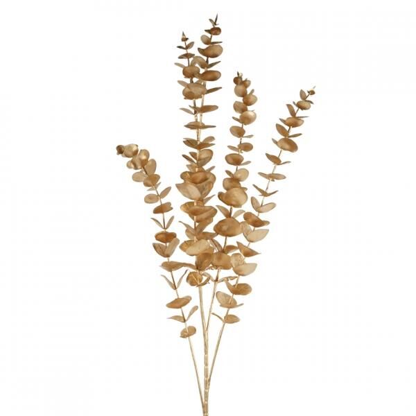Kunstzweig Eukalyptus metallic 85 cm, 3er-Set, sortiert