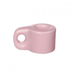 Kaarsenhouder Chubby roze 6,5 cm.