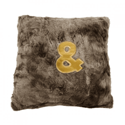 Ateliers du Linge kussen Chic & bruin 30 x 30 cm