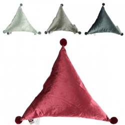 Ateliers du Linge kussen driehoek 45 cm 4 assorti