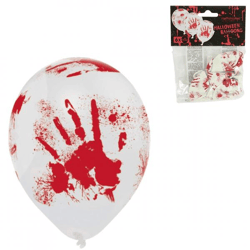 Amscan ballonnen bloedende hand 25,4 cm 6 stuks