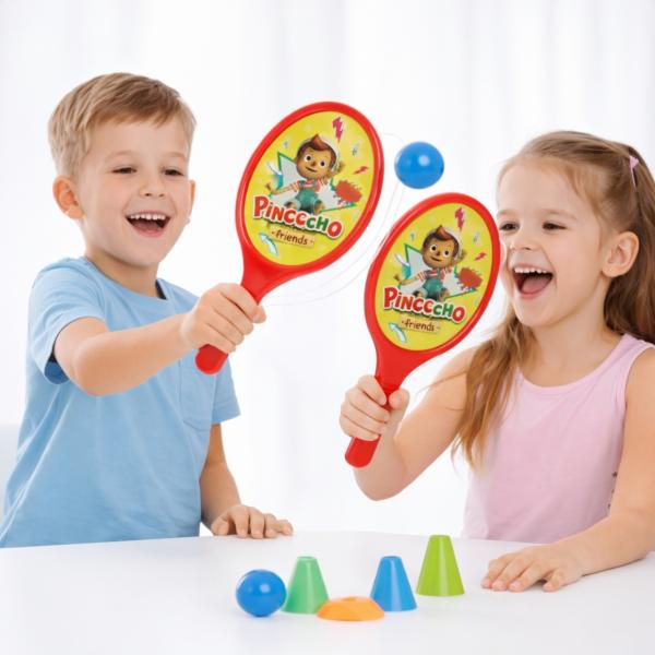 Pinocchio und Freunde Tennis-Set 25 cm 3 Stück