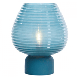 Light & Living tafellamp Alenna LED op batterij petrol 27 cm