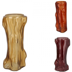 Vaas Tree bruin 19 cm 3 assorti