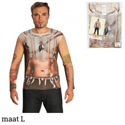 Kostuum Indiaan shirt volwassenen maat L