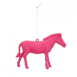 Hanger zebra roze 12 cm