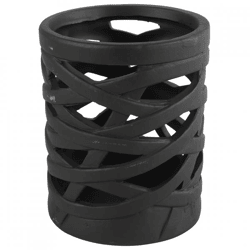 Countryfield theelichthouder Redmon L zwart 15 cm