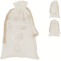 J-Line Tasche Weihnachten Französisch 28 cm 3 sortiert