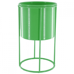 Housevitamin bloempot op standaard metaal groen 19 cm