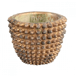 PTMD bloempot Vikka goudkleurig 12 cm