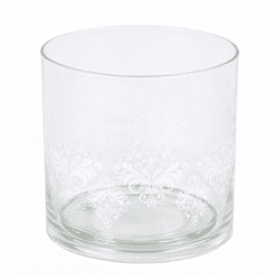 Teelichthalter 2-teilig Glas 12 cm