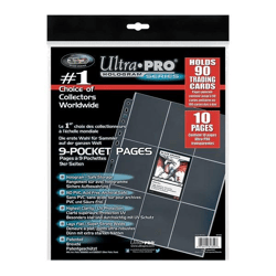 Platinum Series 9-Pocket 11-Hole Punch Pages (10) for Standard Size Cards